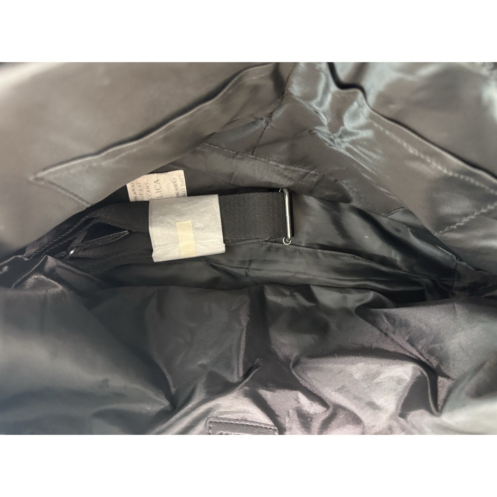 Westbronco Quilted Tote Bag Black Nylon Large Shoulder Bag Travel Work NWT - Picture 4 of 5